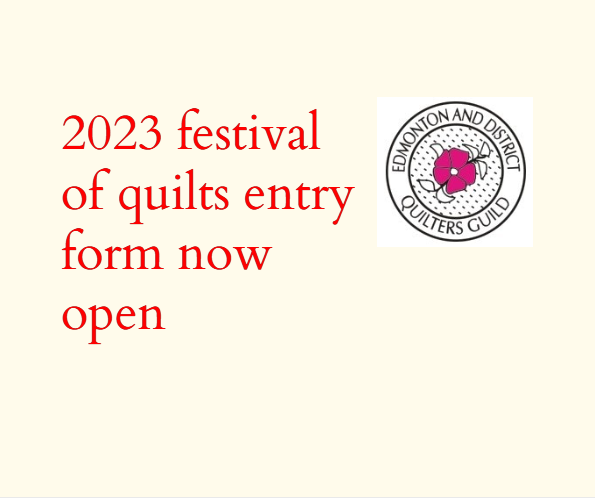 2023 Festival of Quilts Entry Form